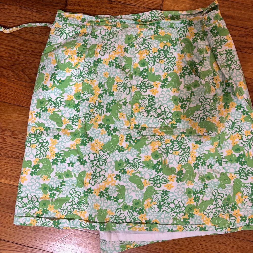 Vintage frog Lilly Pulitzer Wrap skirt